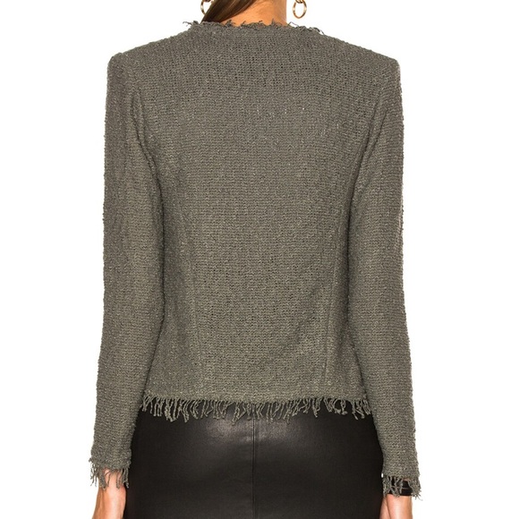 IRO Shavani Women's Black and White Tweed Jacket Blazer M 40 6 8 - Picture 11 of 11